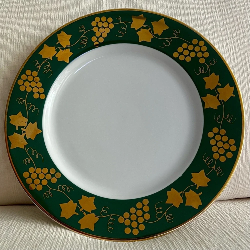 2 Crate & Barrel “Grapes & Leaves”Design 10.25